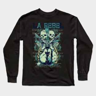 Two-faced Skull Long Sleeve T-Shirt